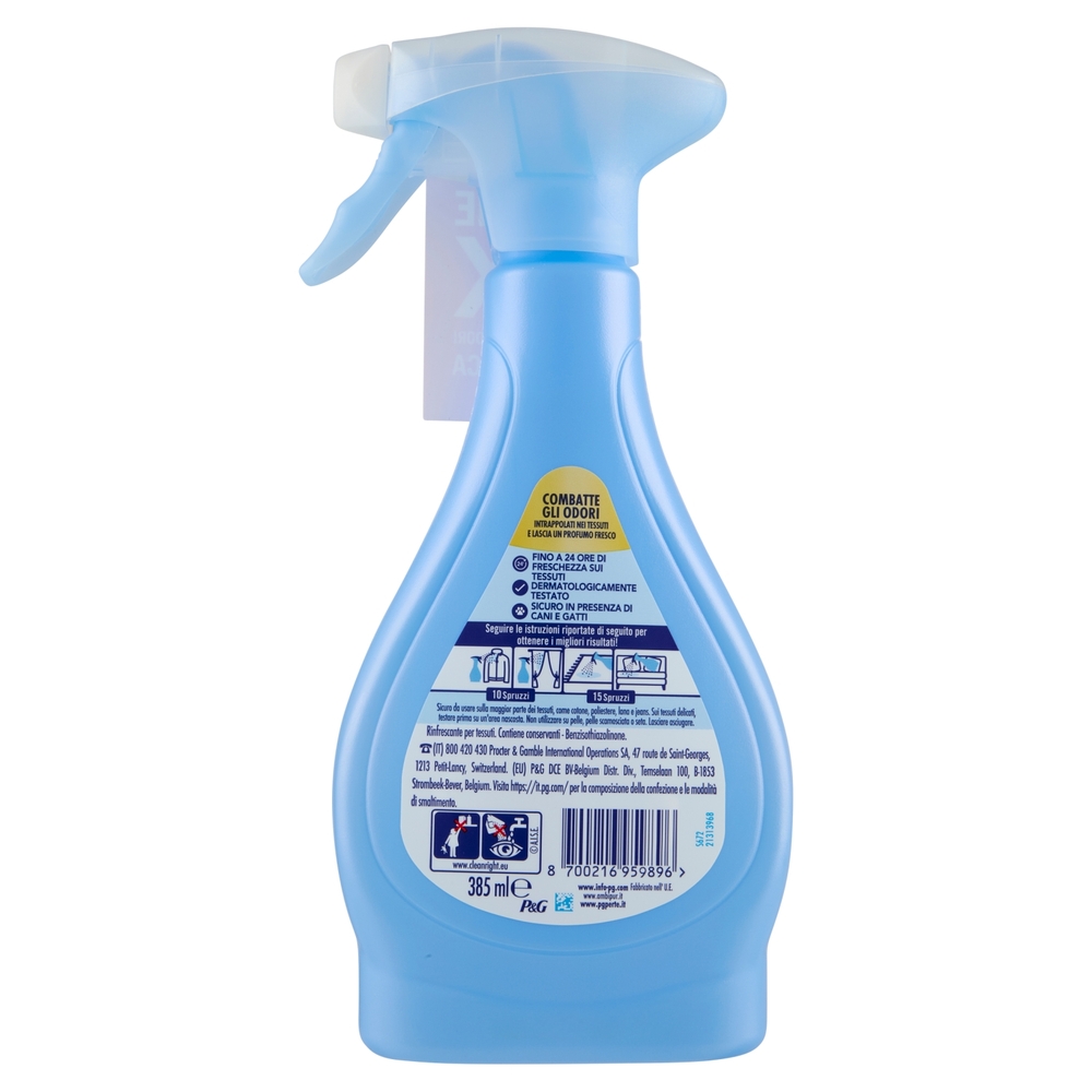 Ambi Pur Profumatore per Tessuti, Lenor Fioritura di Portofino 385 ml